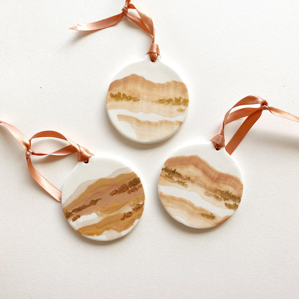 Hand-Painted Desert Ornament