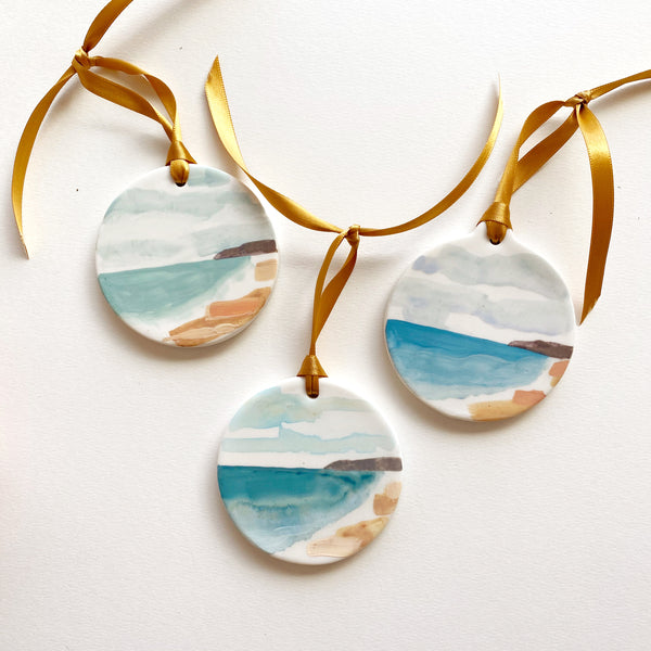 Hand-Painted Beach Ornament