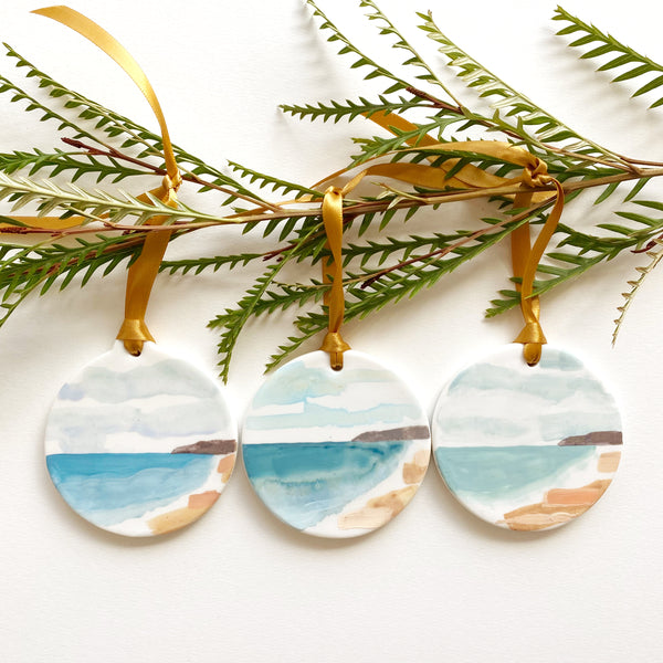 Hand-Painted Beach Ornament