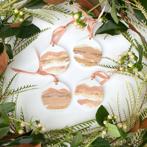 Hand-Painted Desert Ornament