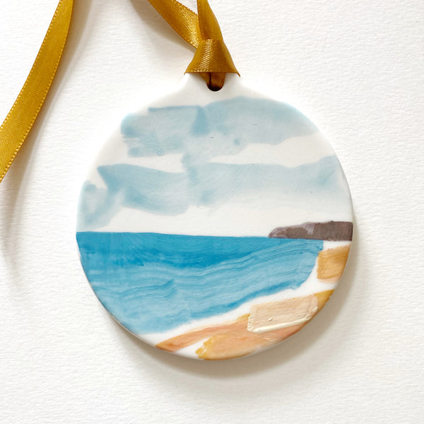 Hand-Painted Beach Ornament