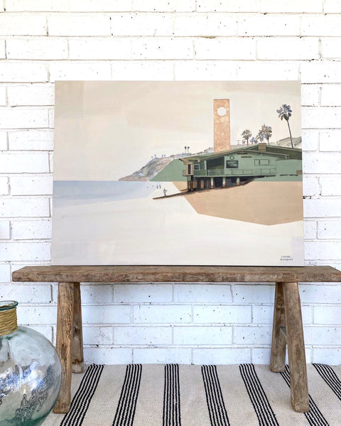Guard Shack Stretched Canvas Print