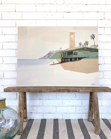 Guard Shack Stretched Canvas Print