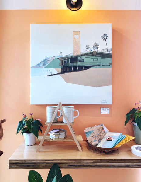 Guard Shack Stretched Canvas Print