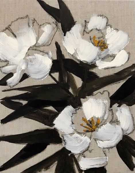 Floral on Linen IX