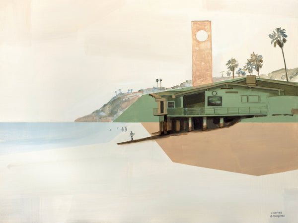 Guard Shack Stretched Canvas Print