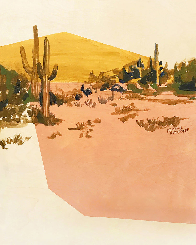 Print of Suede and Rosé Desert
