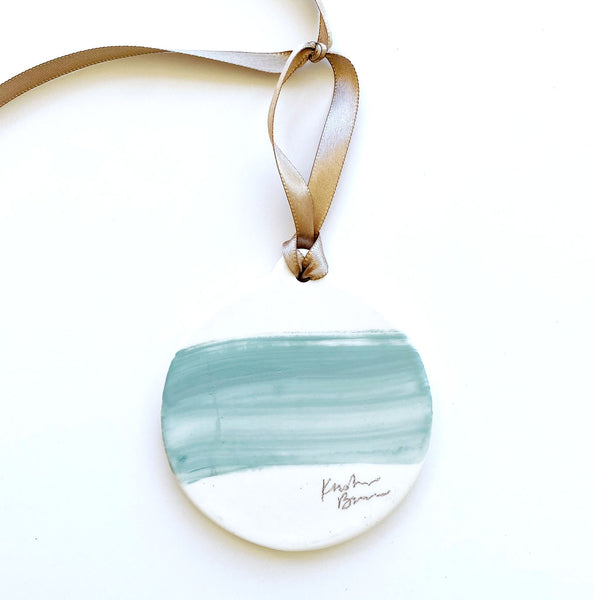 Hand-Painted Palm Ornament