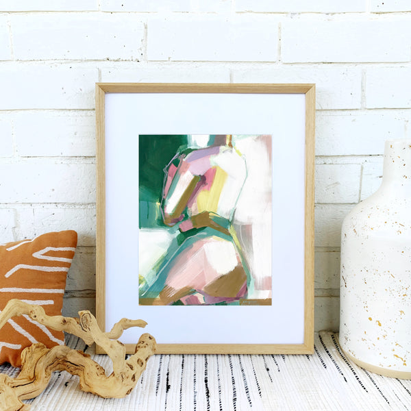 Emerald Figure Print