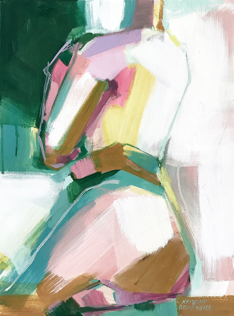 Emerald Figure Print