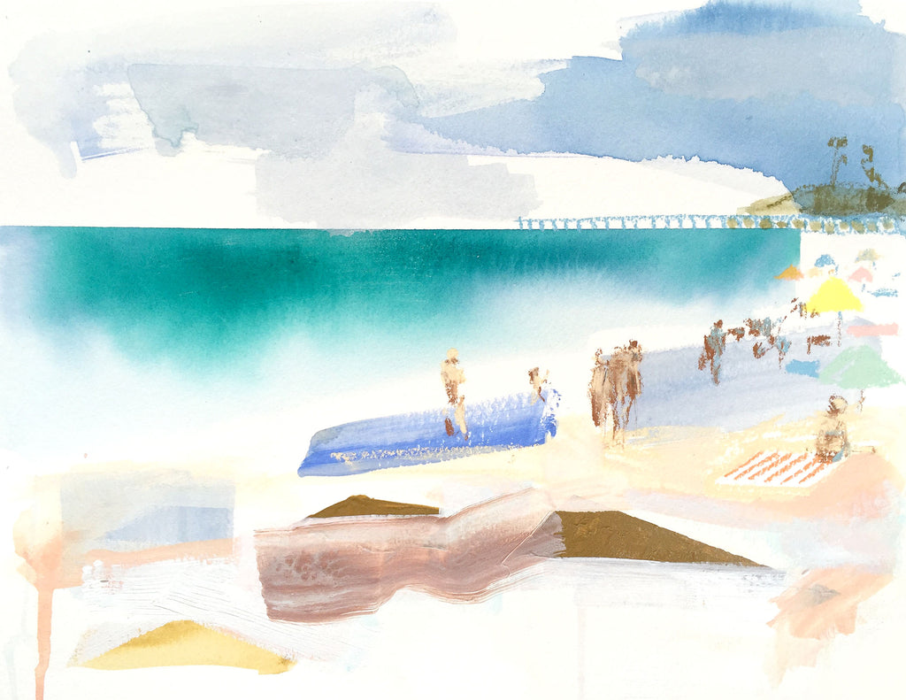 Print of Geometric Beach