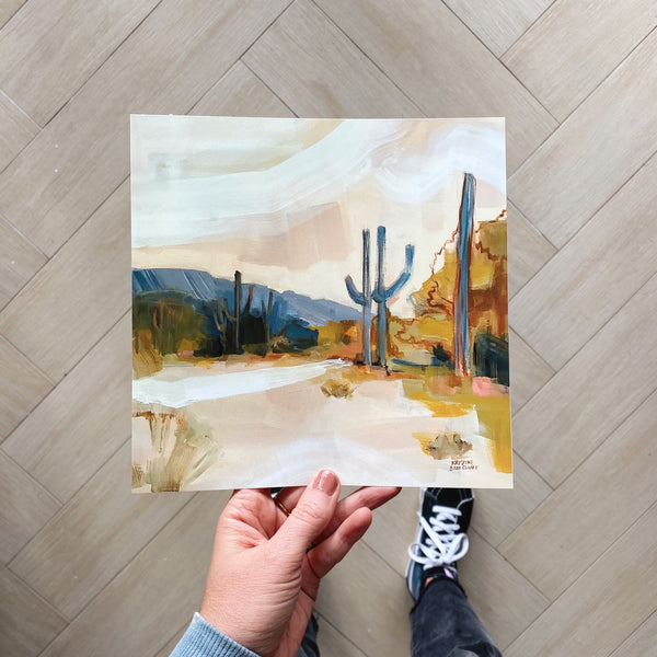 Peach Desert Print