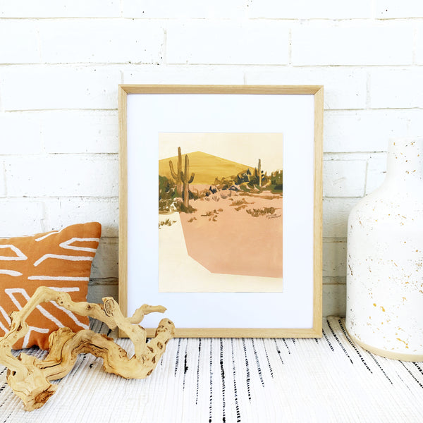 Print of Suede and Rosé Desert