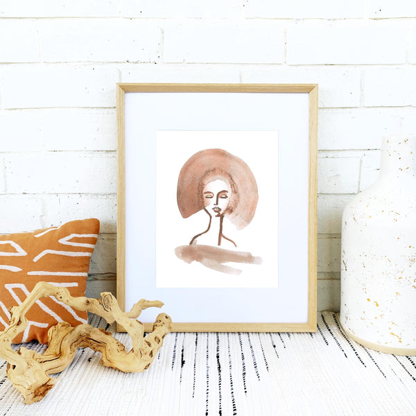 Terra Cotta Lady Print
