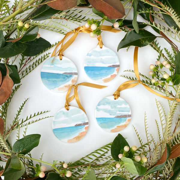 Hand-Painted Beach Ornament