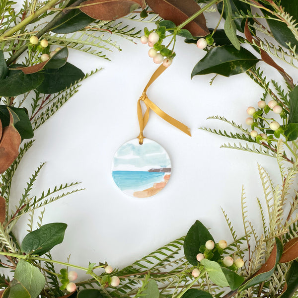 Hand-Painted Beach Ornament