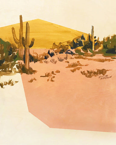 Print of Suede and Rosé Desert