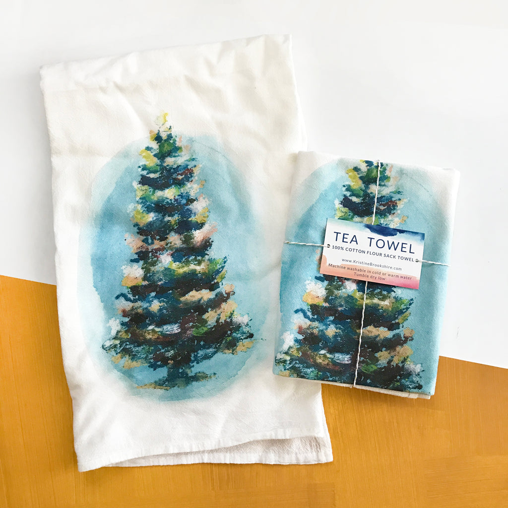 Christmas Tree Holiday Tea Towel